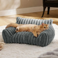 Luxury Cat Bed Sofa Winter Warm Cat Nest Pet Bed for Small Medium Dogs Cats Comfortable Plush Puppy Bed Pet Supplies Winter Sofa