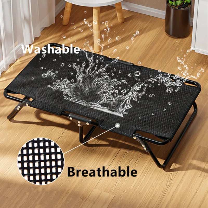 Dog Bed Anti-Moisturizing Dogs Bed Foldable Dog Beds for Large Dogs Sleeping Breathable House Pet Beds Camping Kennel for Pets