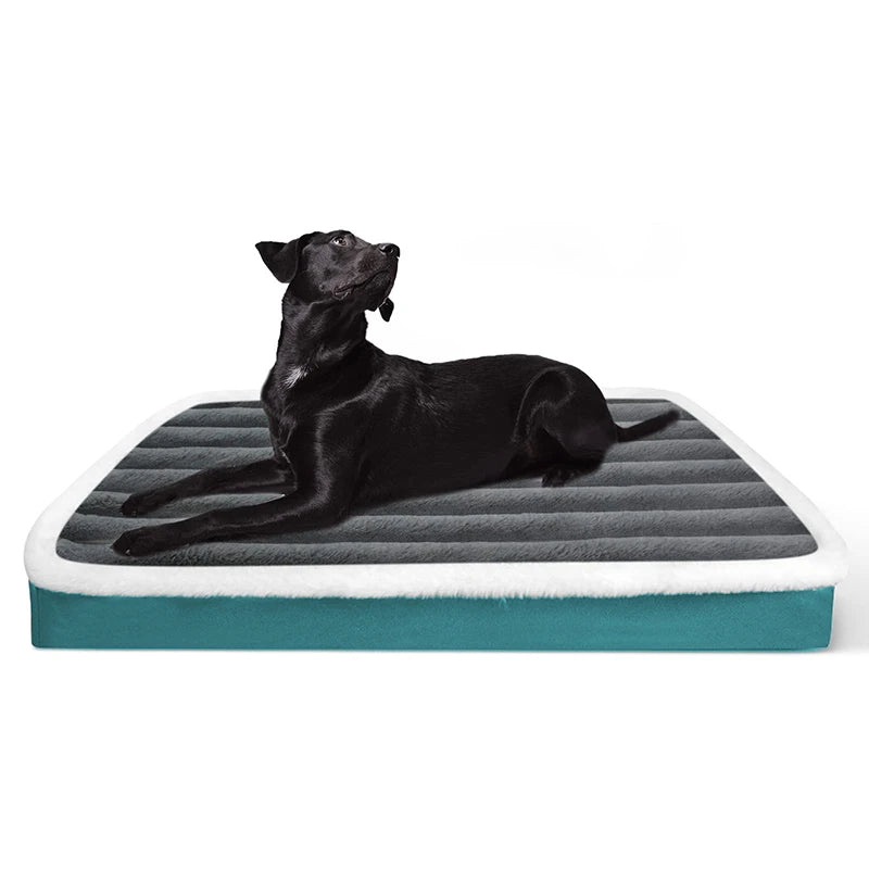 Soft Orthopedic Dog Bed Washable Nonslip Egg Crate Foam Kennel Pad Pet Sleeping Mat Cushion for Small Medium Large Breed