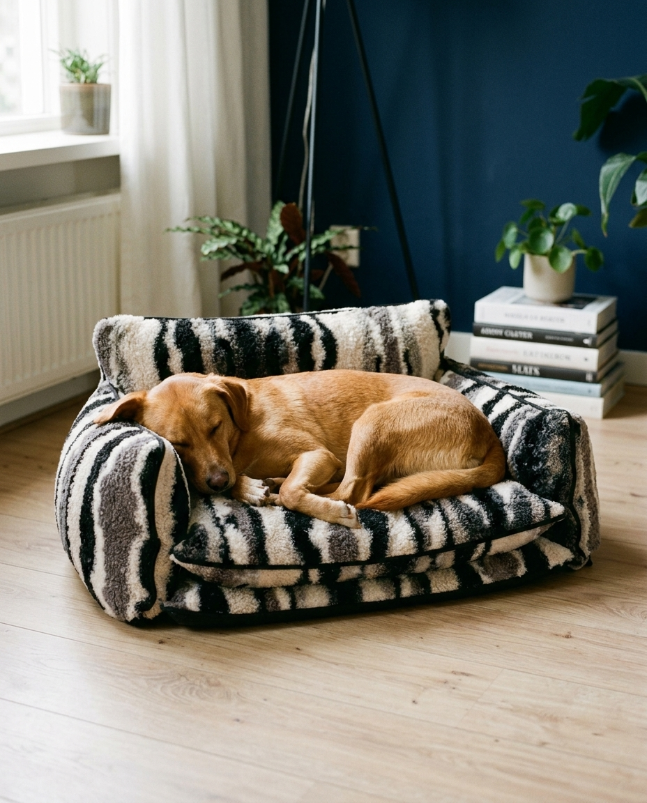 Volledig Wasbare Huisdiermand — hond rust in de mand