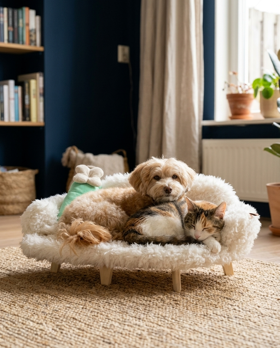 Houten Kennelbed